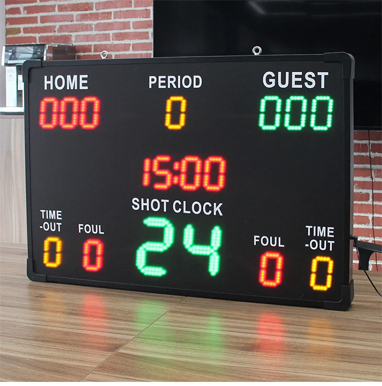 Cp043 Large Led Score Display Board 24s Countdown Digital Basketball