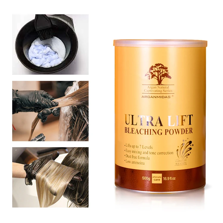 Arganmidas Level 9 Professional Changing Hair White Bleaching Hair Blue Bleach Powder