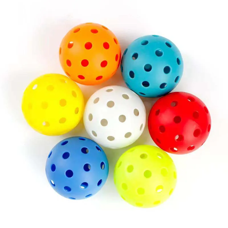 Outdoor Glow In The Dark Pickle Balls 40 Holes Led Light Up Training ...