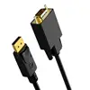 Noir 1,8 m DP vers VGA-1080p