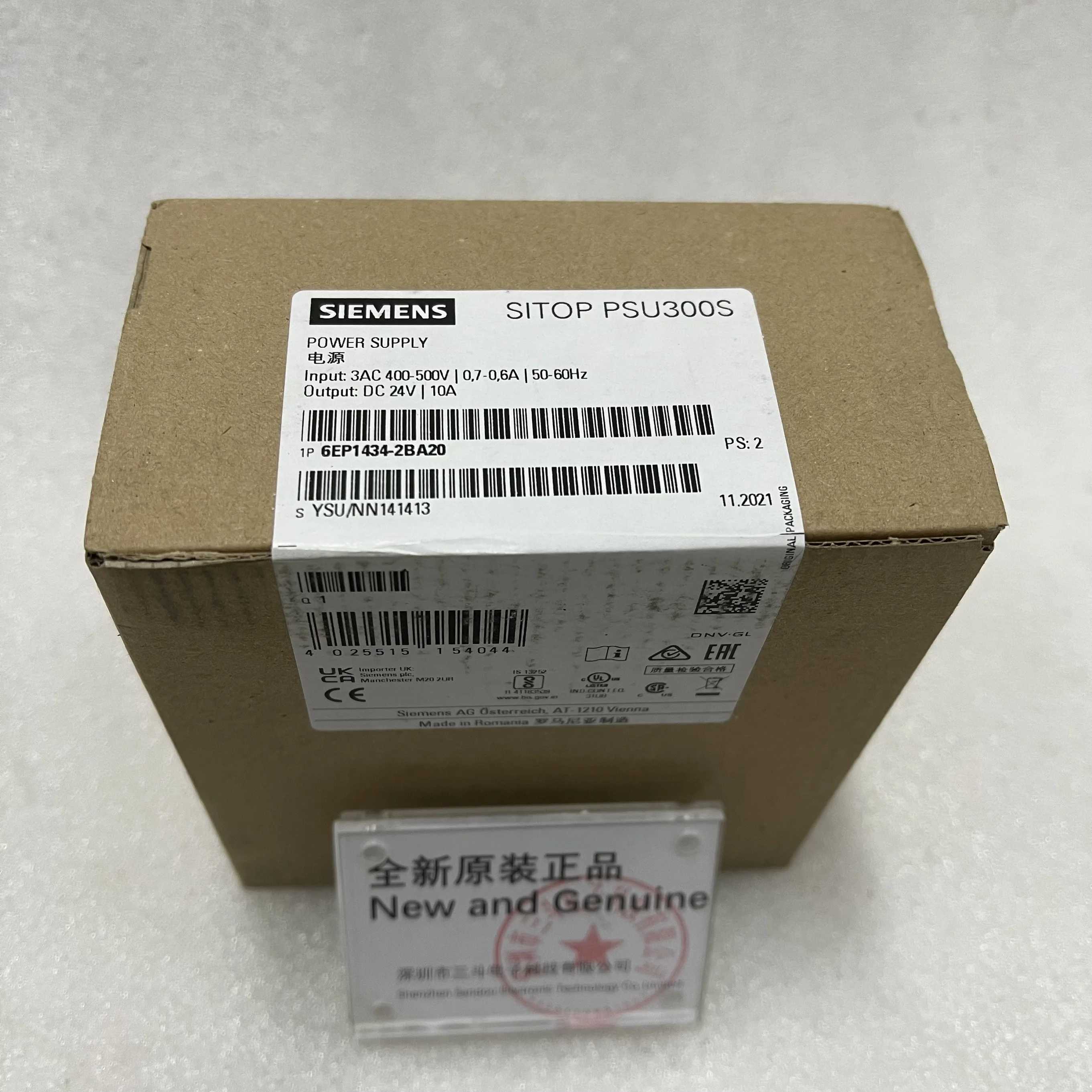 Siemens SITOP Power Supply 6EP1434-2BA20 Siemens SITOP Power Supply 6EP1434-2BA20