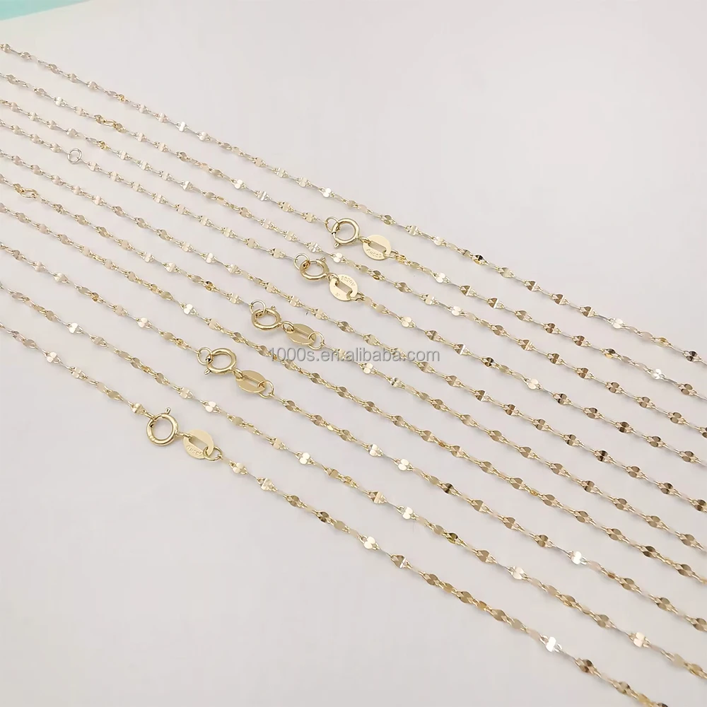 Lip Chain Jewelry Chain Customized Fine Jewelry Wholesale Gold Factory