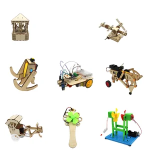 Self-Assembly Educational DIY Kit for Kids Remote Robot School STEM Science Engineering Toys Wood for Students Learning