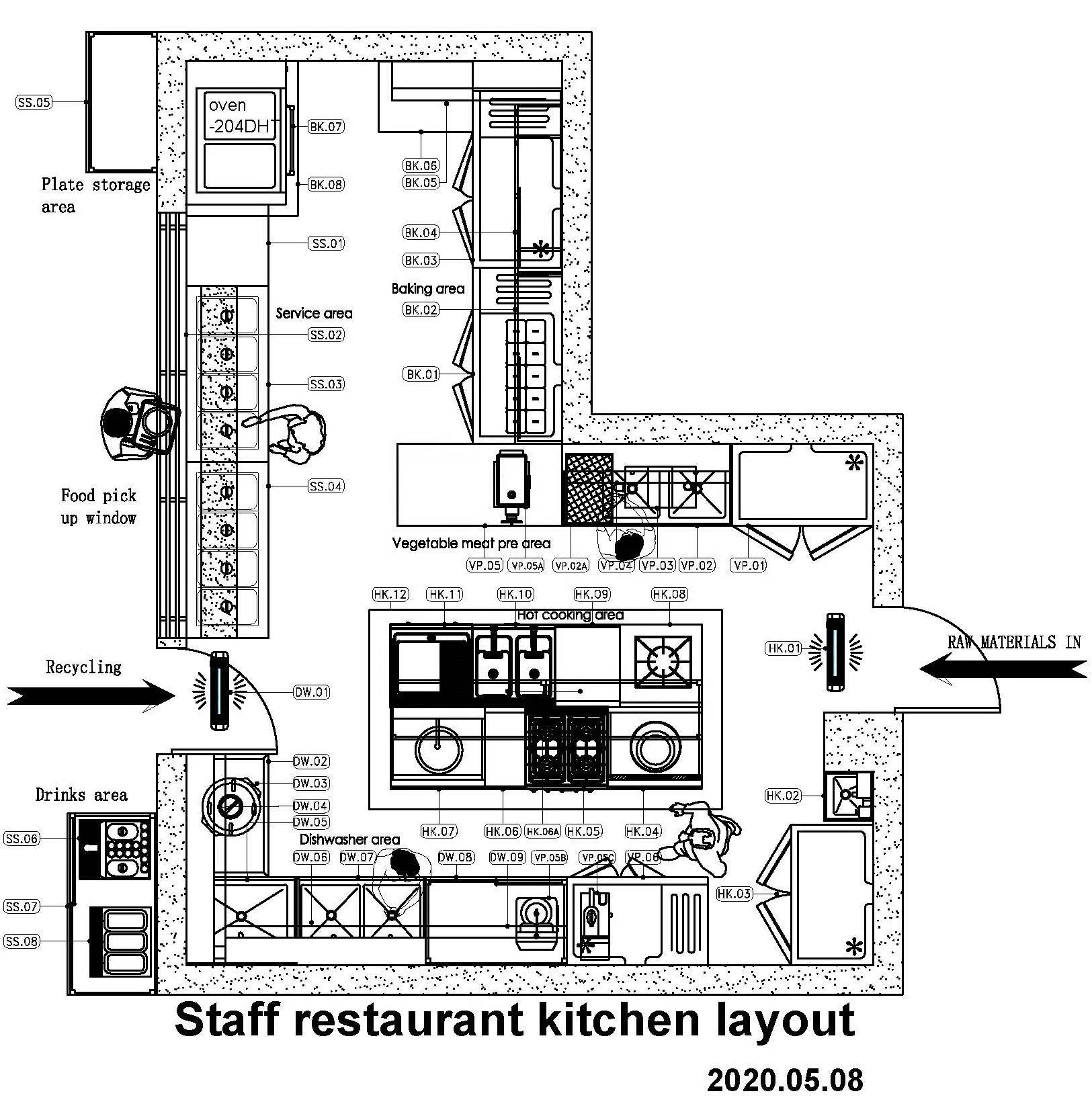 Professional Restaurant Kitchen Project Design Commercial Whole Kitchen