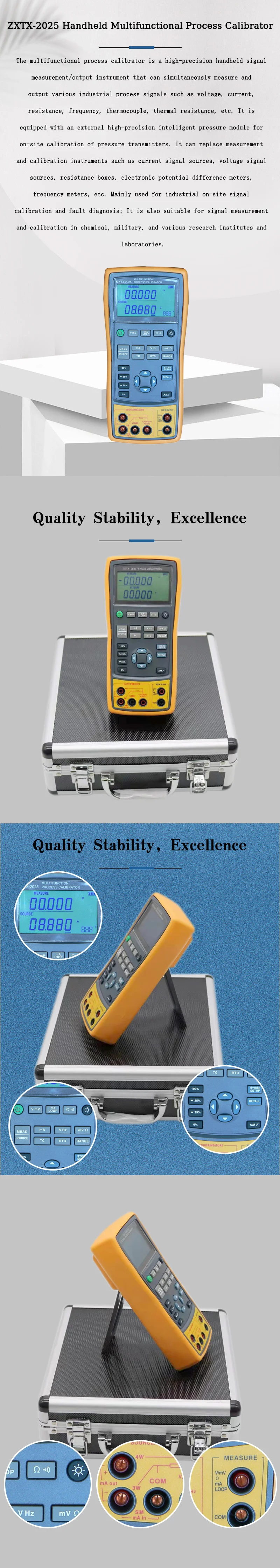 Air Express China Factory Price DC 24V Handheld Multifunction Process Calibrator For On Site