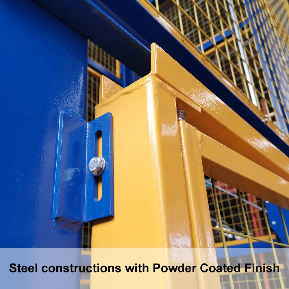 1000kg Small Dimensions Hydraulic Freight Elevator With Safe Doors and Replaced Parts
