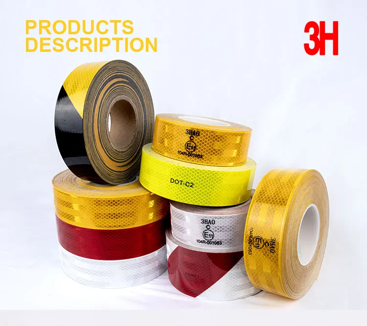 High Visibility Vehicle  DOT-C2 Conspicuity Reflective Material Tape Sticker  5CM for Custom Traffic Signs supplier