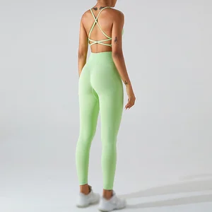 Women Summer Sports Bra Set High Waisted Workout Leggings Gym Suits Fitness Xs-xl Size Seamless Yoga Sets