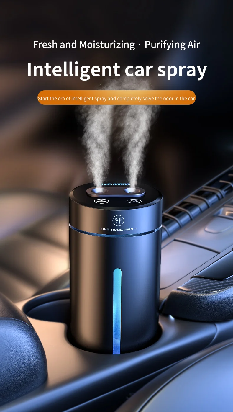 Usb发光二极管芳香精油扩散器迷你超声波雾化器Usb室汽车加湿器芳香空气加湿器