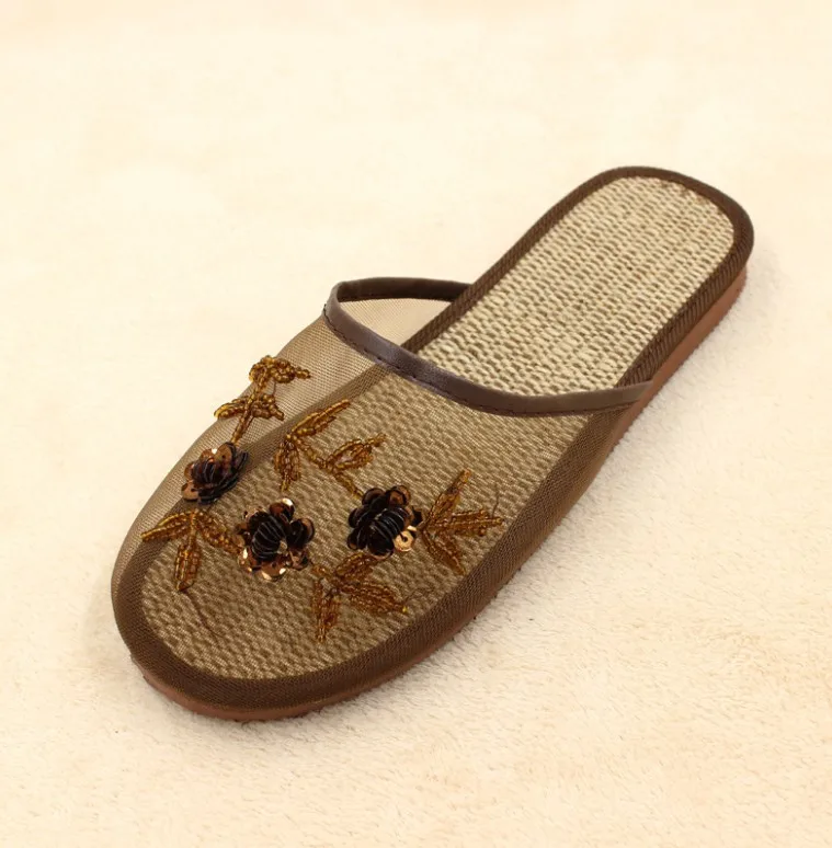 Chinese discount floral slippers