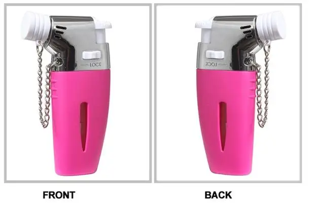 Gf-862 Cheap Portable Chef Burner Mini Survival Side Flame Plastic Cigar Butane Gas Torch Lighter