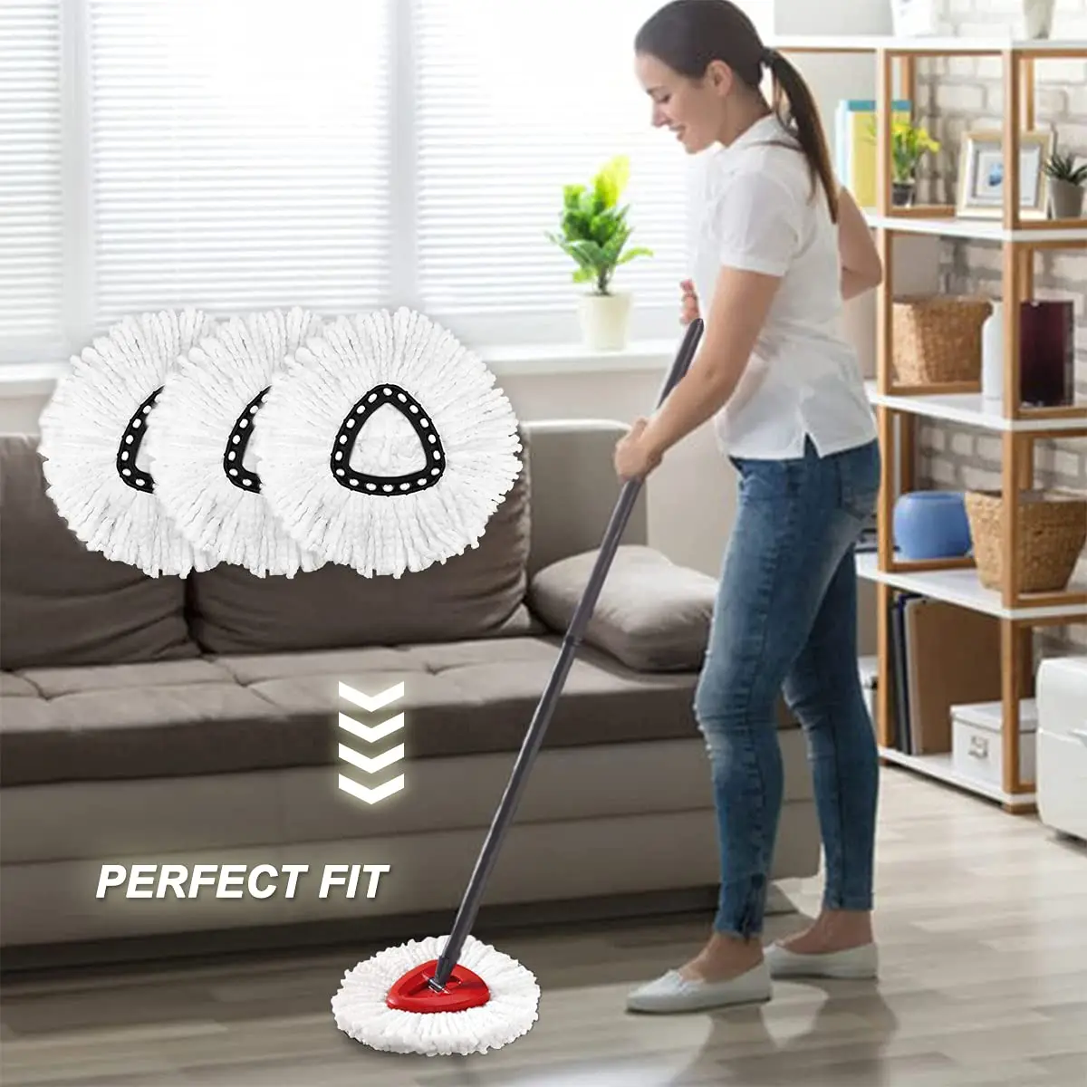 Новая головка для швабры Spin Go оптовая продажа Высококачественная Сменная