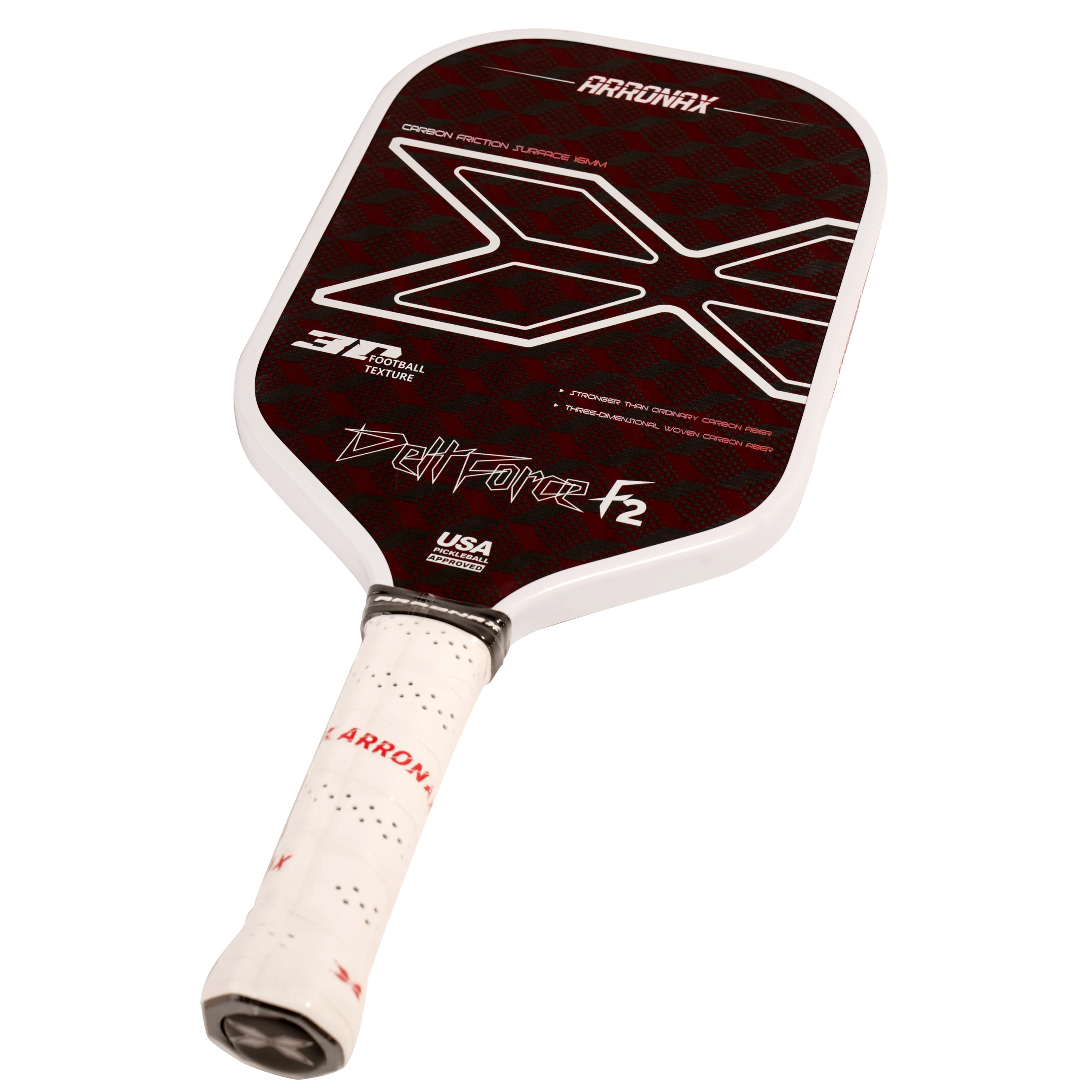 ARRONAX  Professional Factory for Custom Logo 18K Carbon Fiber 3D Fabric USAPA Approved Pickleball Paddle Thermoformed