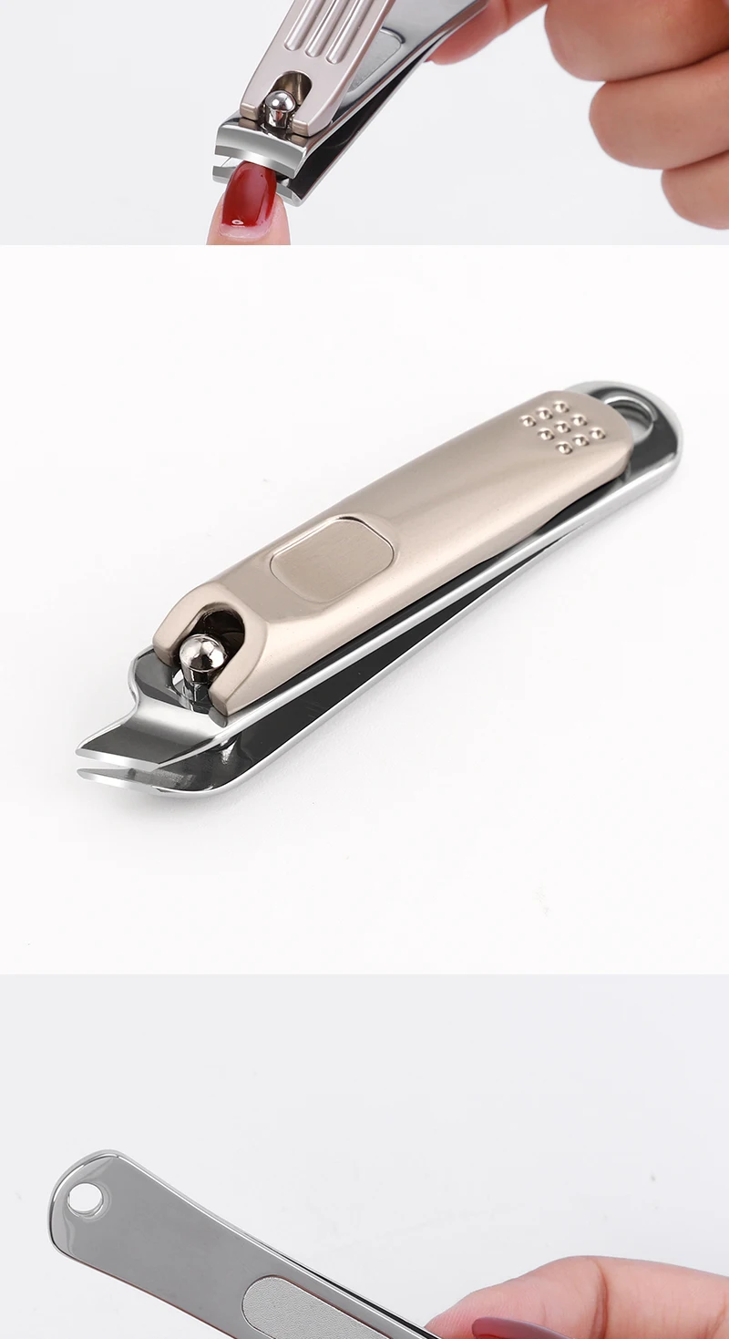 3pcs Stainless Steel Fingernail Toenail Slant Edge Nail Cutter Trimmer Nail Clippers Set Sharp