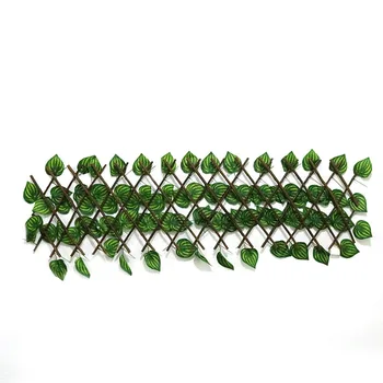 Wholesale  Artificial Leaf Expandable Trellis Artificial Trellis Fence for garden Decoration