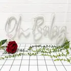 Light For Oh Baby Neon Light Signs Neon Lamp For Birthday Party Decor Kid's Room Wedding House Christmas 21.6x10.6Inches
