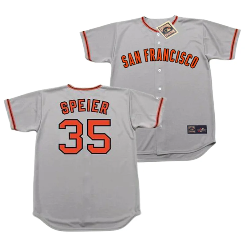 Wholesale Men's San Francisco 35 CHRIS SPEIER 36 GARY MATTHEWS San 41  DARRELL EVANS 44 WILLIE McCOVEY BLUE Baseball Jersey Stitched S-5XL From  m.