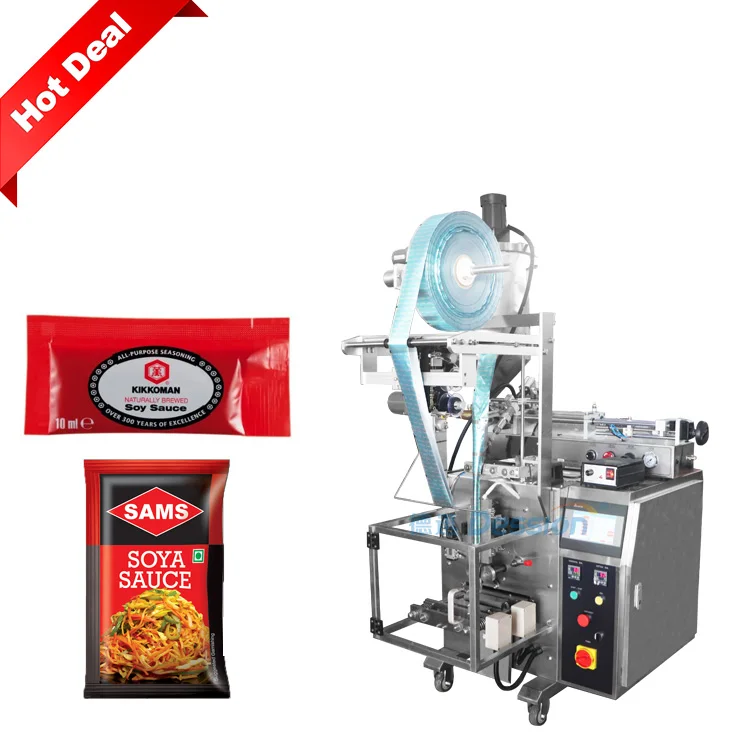 Automatic Soy Sauce Pouch Packing Machine Chill Sauce Tomato Sauce Sachet Packing Machine