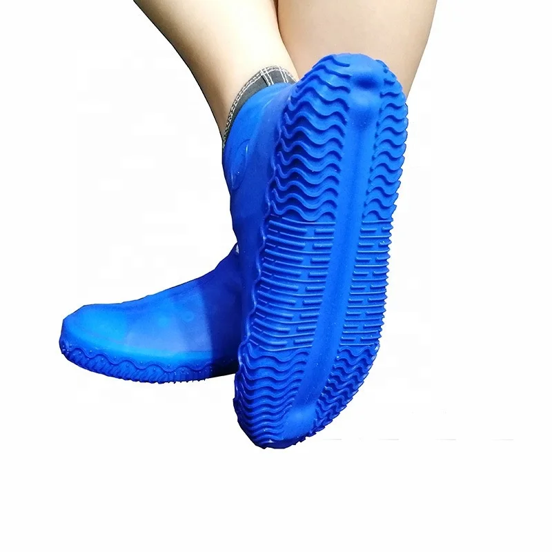 Size M L X Custom printed Anti Slip Silicone latex Eco-friendly shoe cover
