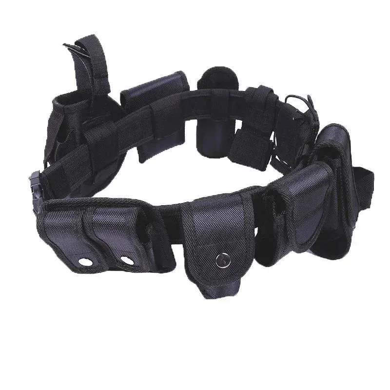 Multifunctional Security Training Belts Outdoor Tactical Training Utility Kit Duty Practical Belt with Pouch Supplies