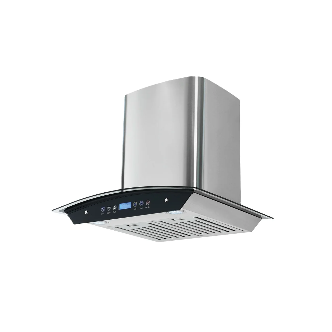 Oem Modern Design Activated Charcoal Gesture Control Baffle Filter Kitchen Smoke Fan Range Hood