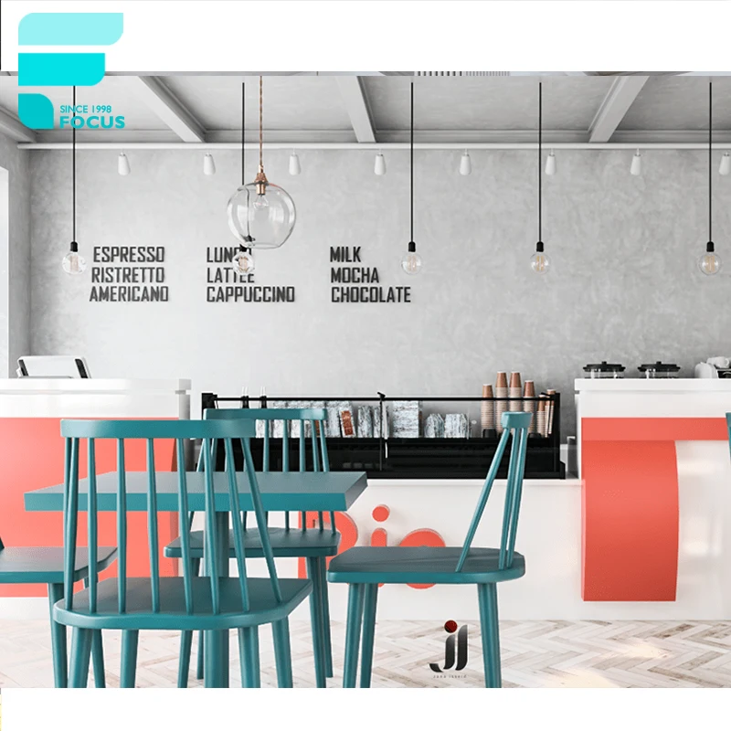 Coffee Table Modern Bubble Tea Store Design Drink Stand Milk Tea Station Coffee Bar Counter Cafe Shop