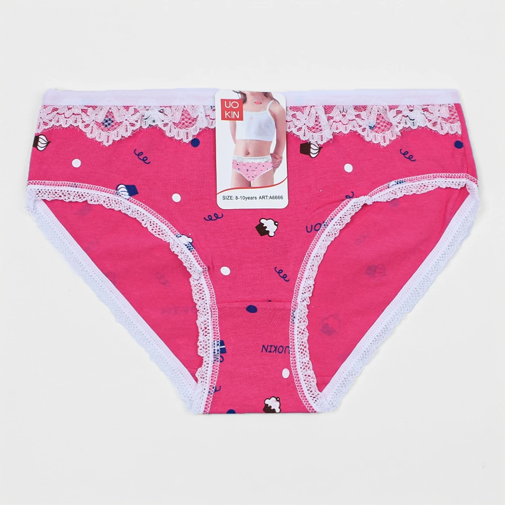 Children Kinickers UOKIN Floral Print Lace Kids Boxer Panties - Cotton Briefs for Girls 4 ...