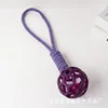 Purple pull rope with bell, approximately 98g, 40cm