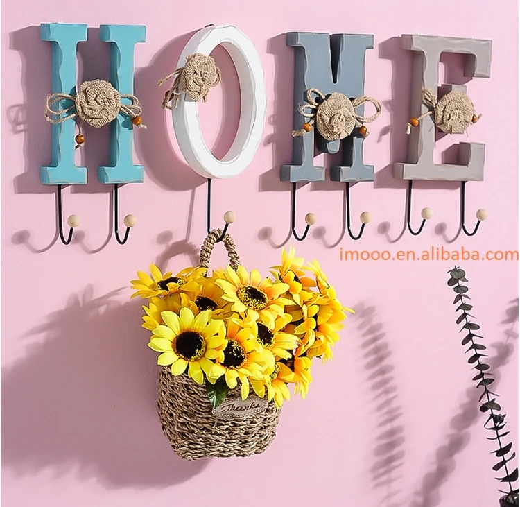 Factory Price HOME LOVE Key Holder for Wall Decoration Room Hangers Letters Key Coat Clothes Towel Hook Hat Bag Holder