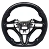 Forged Carbon Fiber+Perforated Leather+red Stitching