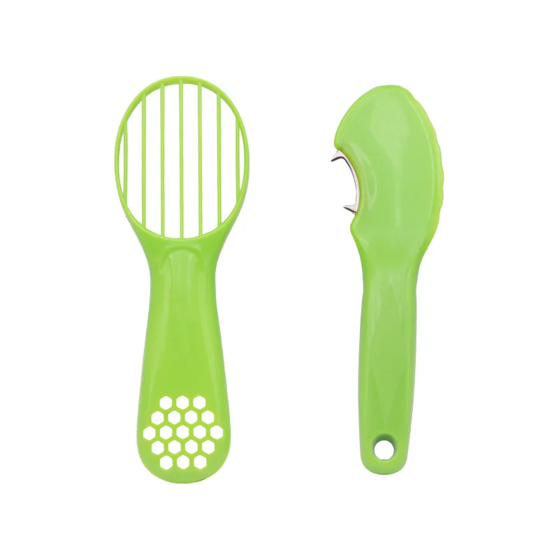 2 Pieces Avocado Slicer Tool Multifunctional Avocado Knife Avocado Peeler Scoop with Comfort-Grip Handle