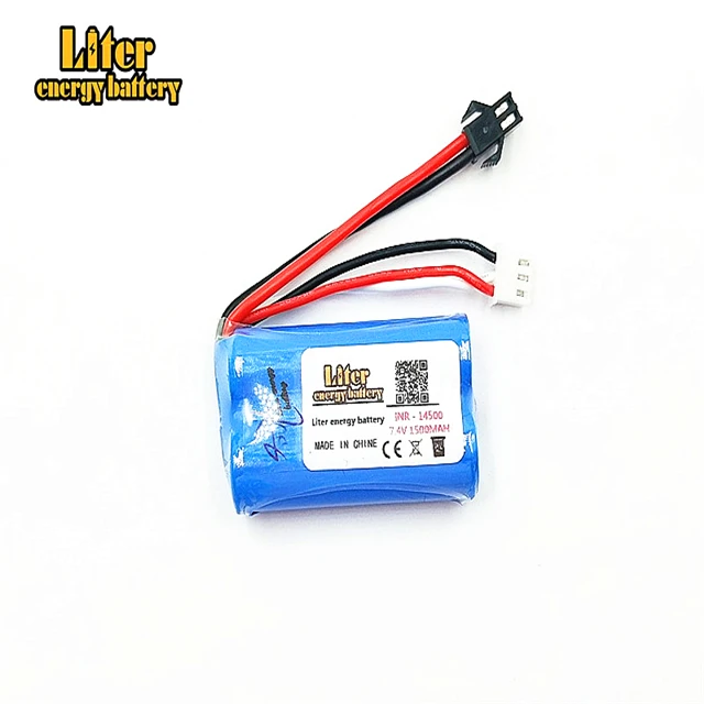 7,4 В 1500 мАч 14500 F1 вертолет с дистанционным управлением летательный аппарат lipo 2s аккумулятор 1500 мАч 7,4 В 14500 аксессуары