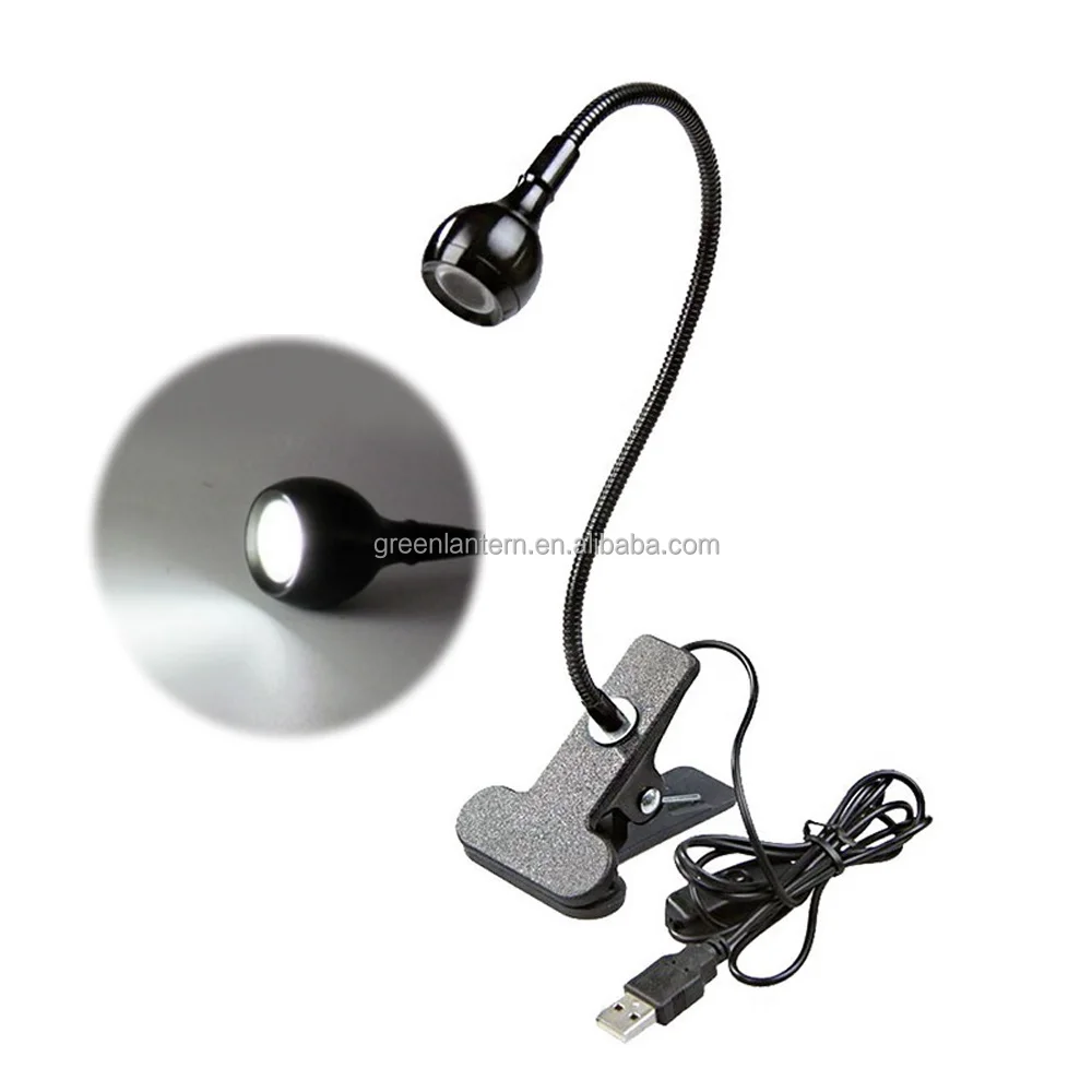 Lampu LED USB putih hangat klip pada Gooseneck Target LED dapat diatur Buku  baca lampu malam ungu 395nm lampu UV lampu Perawatan Kuku