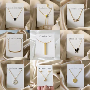 Discount Fast Shipping Women's Fashion Chain Gold/Silver Pendant Jewelry Designs Stainless Steel Chains Necklace