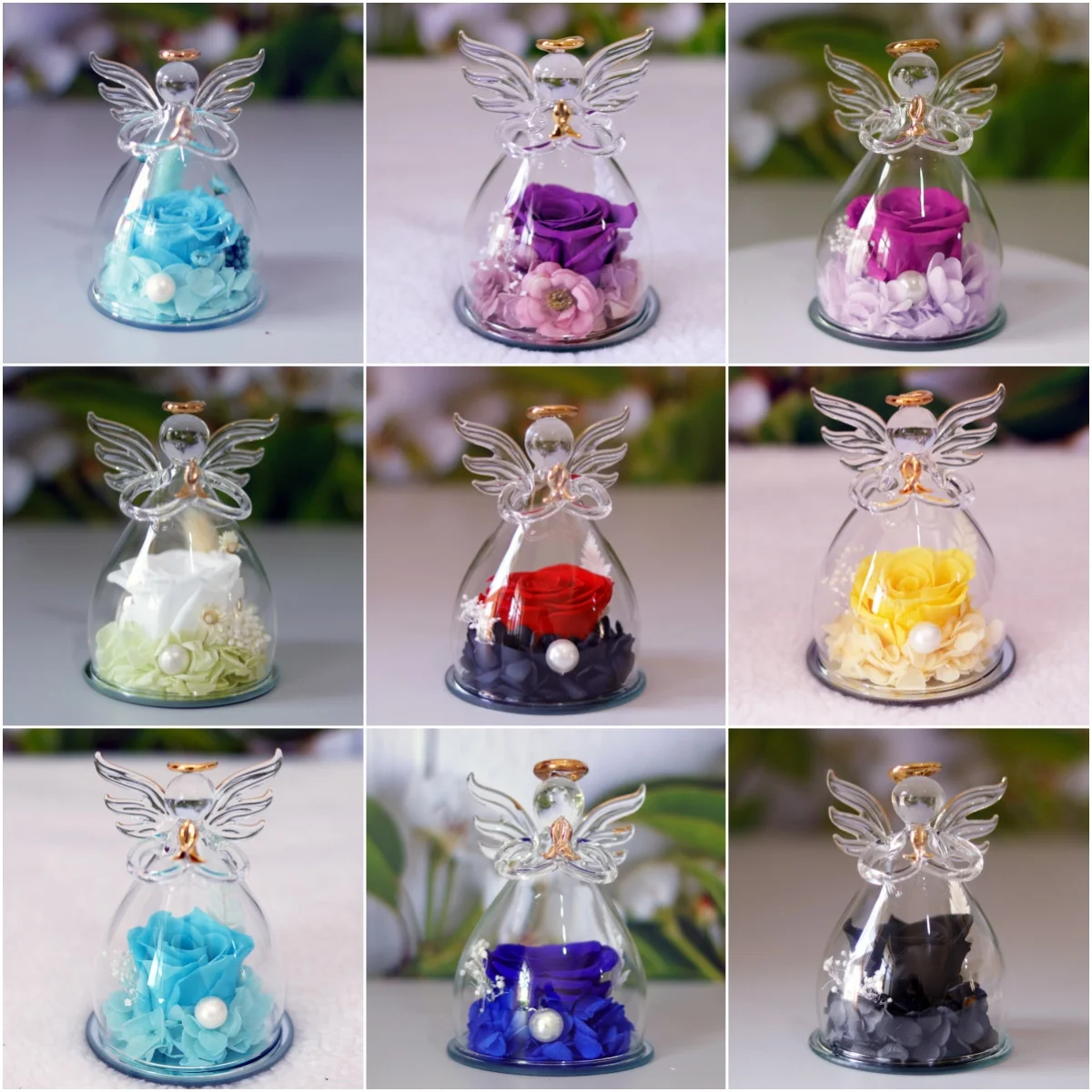 Hot Sell Every Love Preserved Real Touch Roses Rose Flowers Arrangement