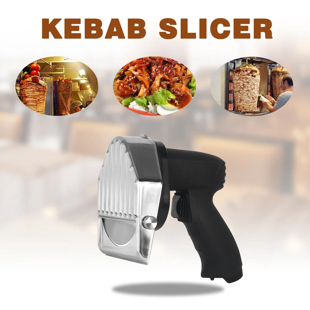 Commercial Electric Shawarma Cutting Knife  Meat Kebab Slicer Machine for Sale supplier