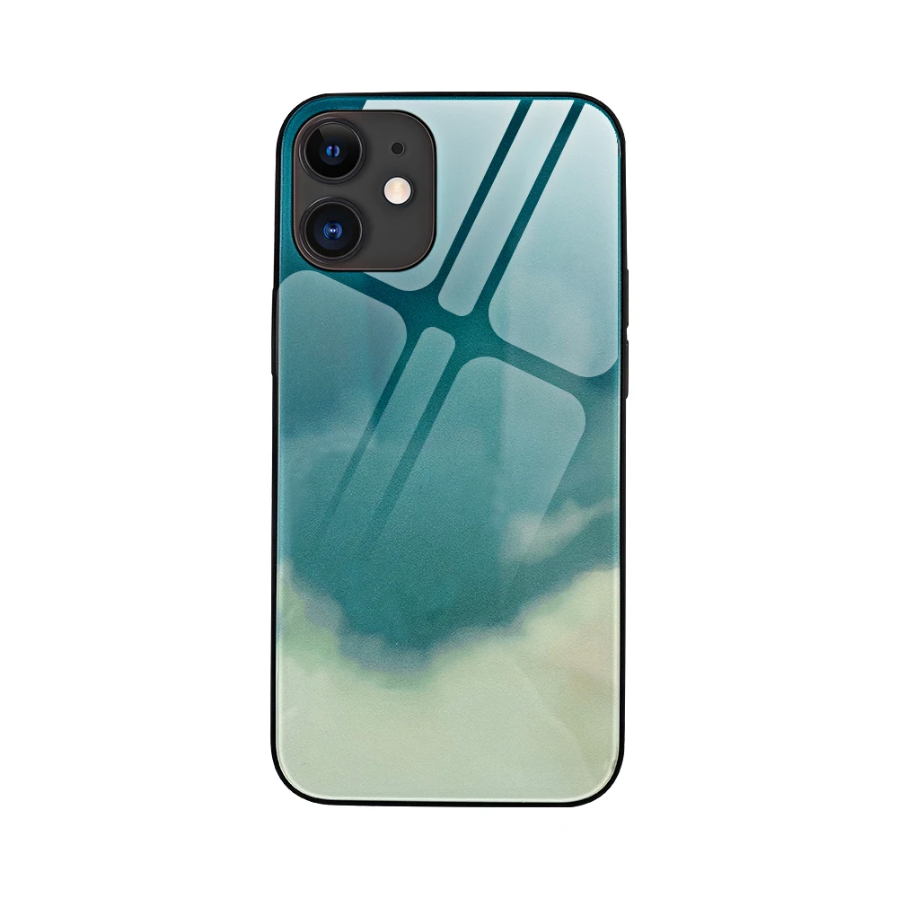 Incoming Call Flash Fashion Luxury Luminous Night Light Toughened For Iphone 12 Case Led Luxury Phone Case