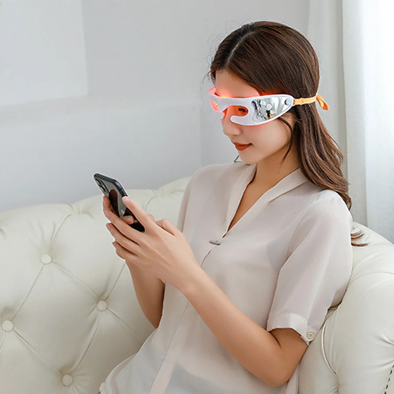 Mini Smart Fatigue Relief Relaxation Relieve Dark Circles Vibrating Ems Eye Care Massager Instrument Eyeglasses Frames