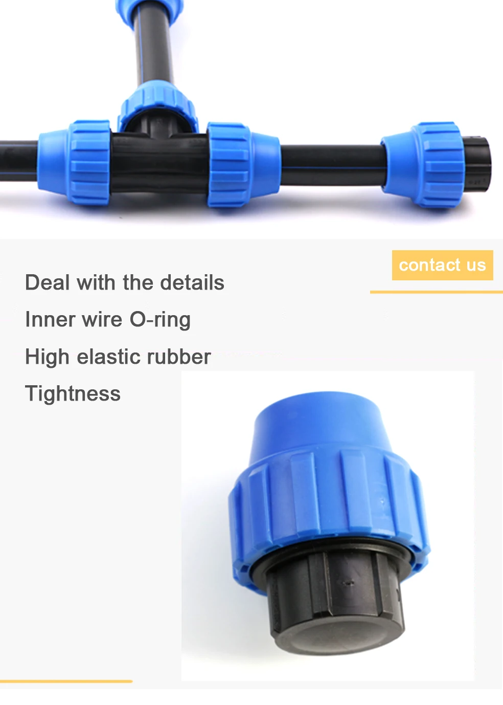 Ldpe Hdpe Pipe Pn16 Compression Fittings Plastic Pipe Endcap Buy