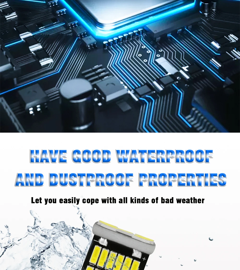 TECH-KING Auto and Motorcycle High Power T15 12v-24v Led Light W16W 4014 45smd Led T15 Yellow White Red SX279 Reversing Lights