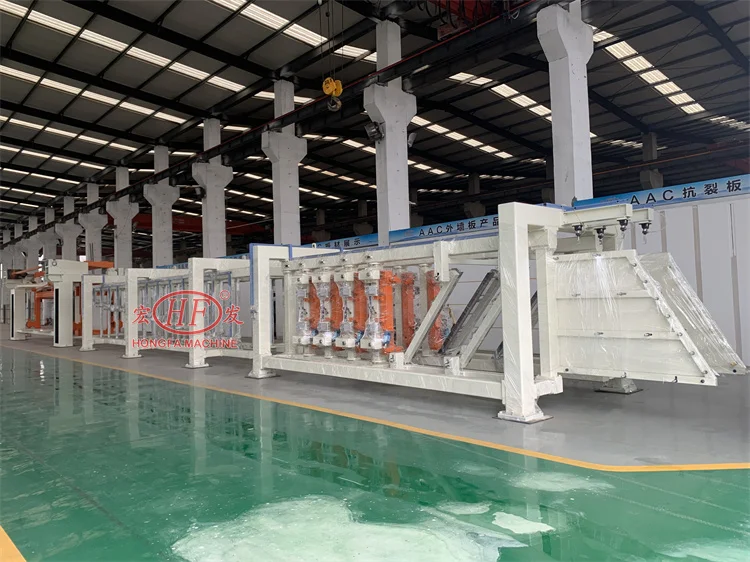 Hongfa AAC Bricks Making Machinery ALC Wall Panel Production Line Equipment to Make Aac Block Aerated Concrete
