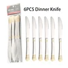 Gold- 6pcs Dinner Knife