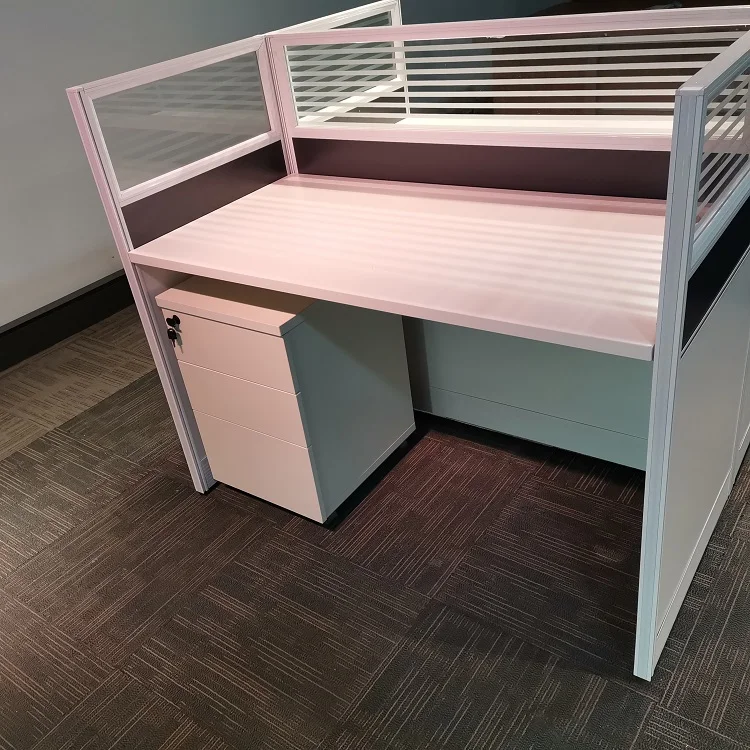 Wooden Staff Working Table Cubicles Desk Modern Office Work Station Modular Office Workstation