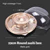 DH29-6 matte gold sushi box with lid