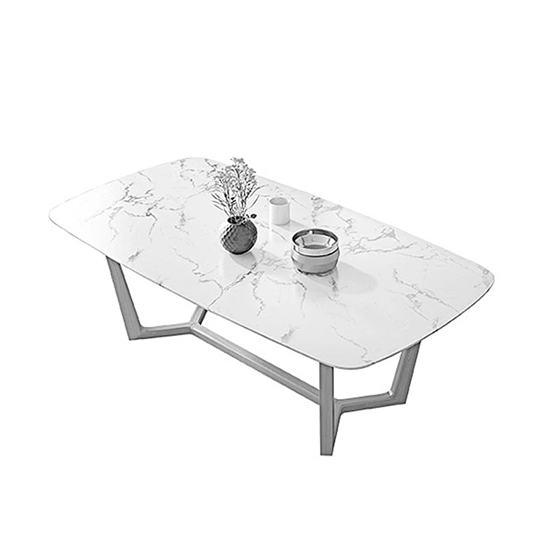 Wood Dining Room Table Set Home Furniture Ash with Marble Top Wooden Legs New Modern dining table set