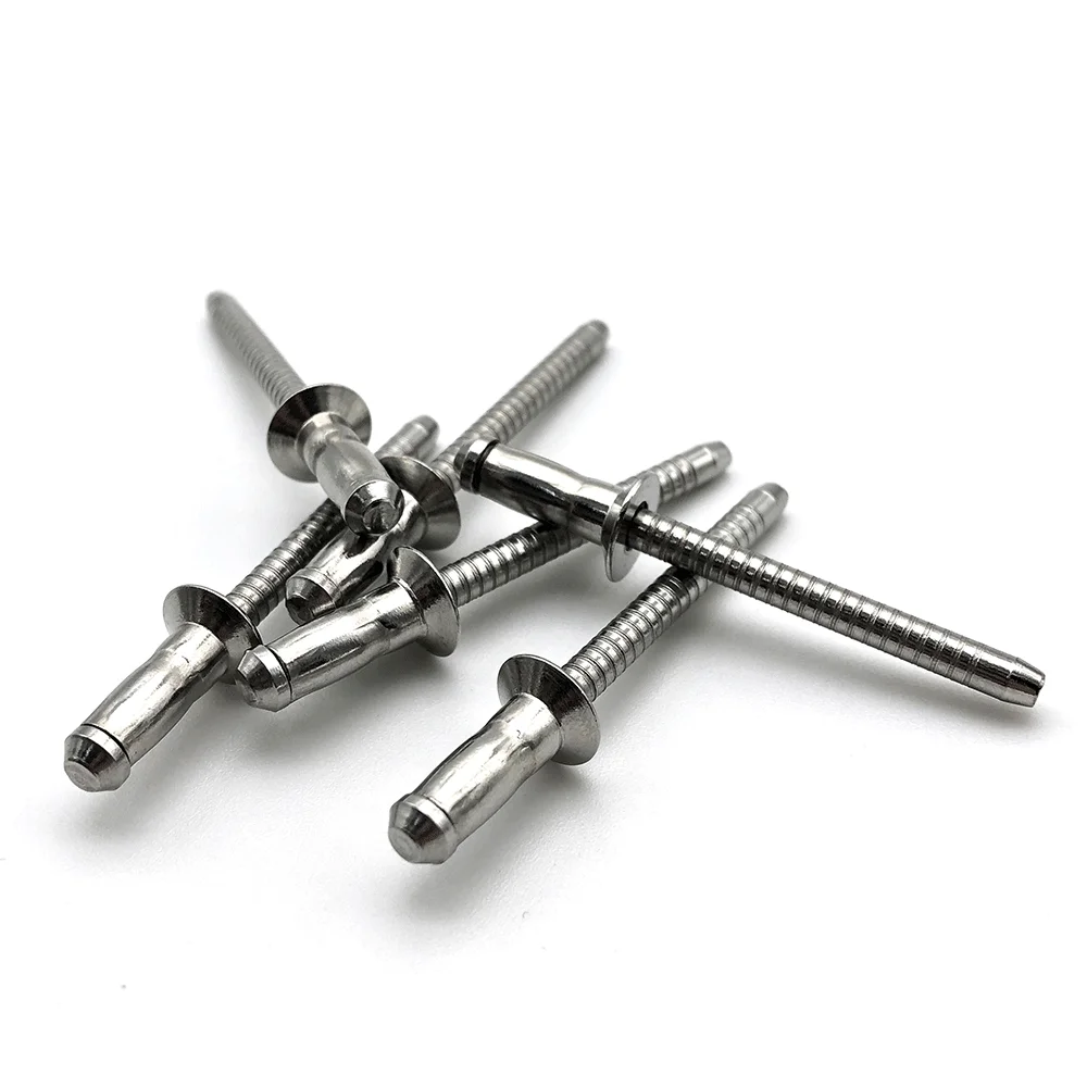 Rivet Manufacturer Supply Sliver Open Type Domed Head Aluminium Blind Pop Rivets
