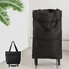 Wheel shopping bag & black (5a quality)