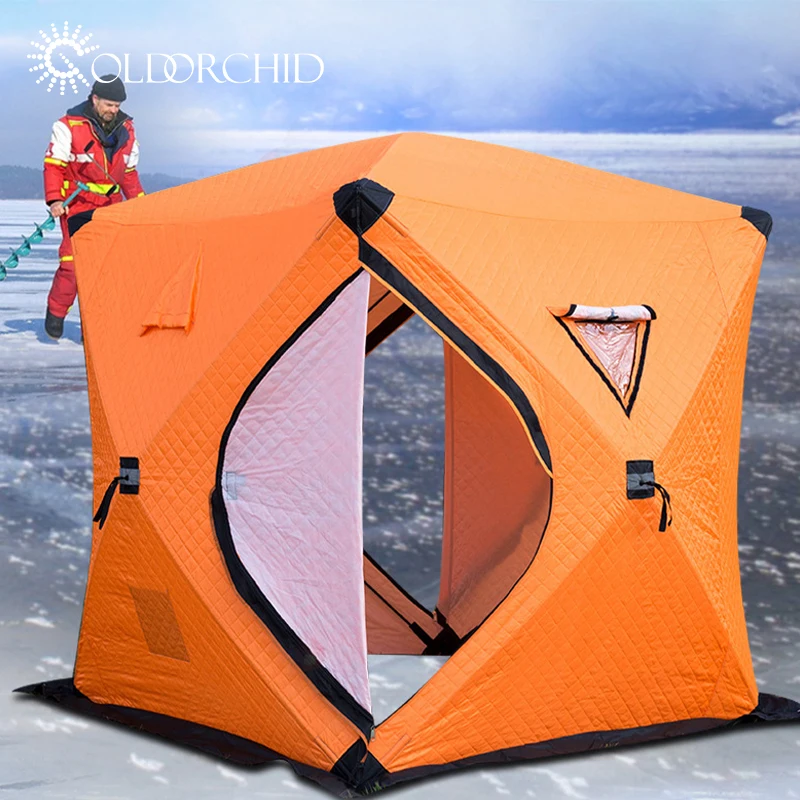Warm-keeping ice cube winter fishing tent lightweight camping