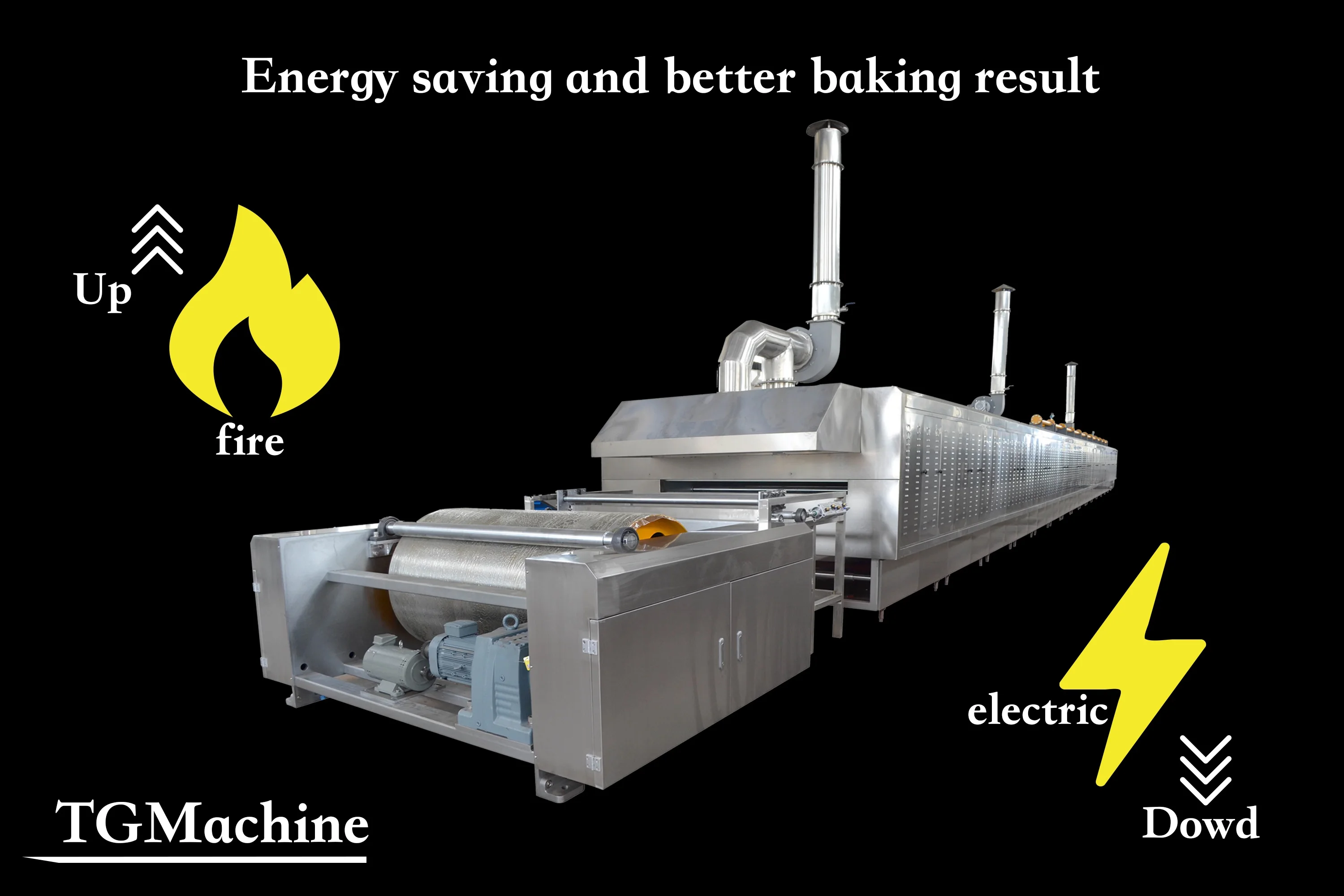 Промышленная духовка для пекарни, газовая духовка, порошковое покрытие