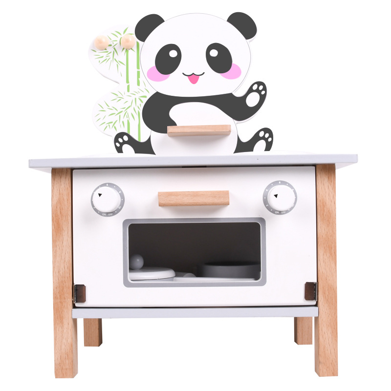 Hot Selling New Design Boys Girls Pretend Playing Kitchen Set Wooden Toys New Design Panda Kitchen Classical Wood Toys Buy Hot Sale In The Amazon Children S Family Simulation Wooden Kitchen Utensils Panda
